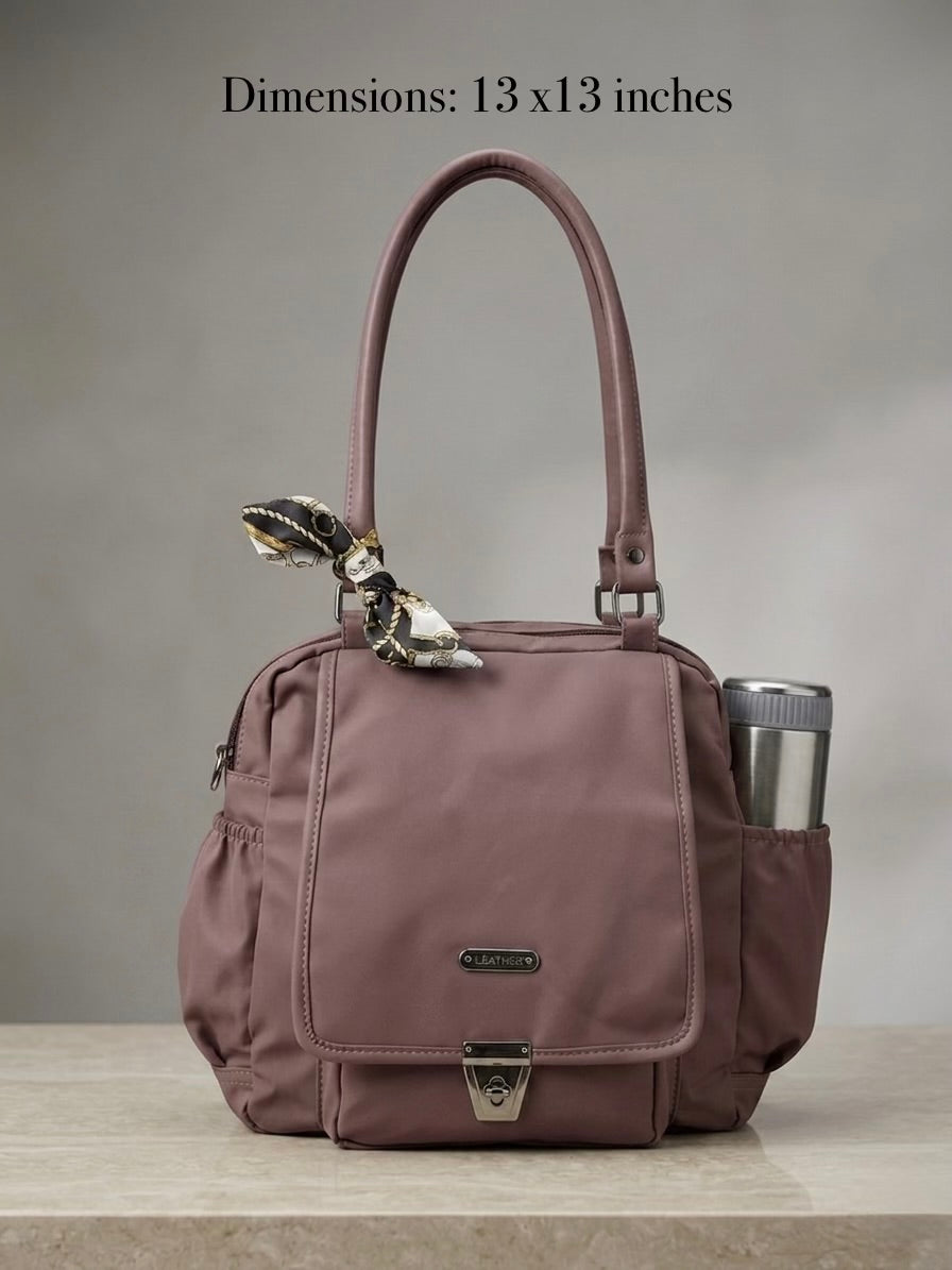 Mauve Pink Convertible Bag