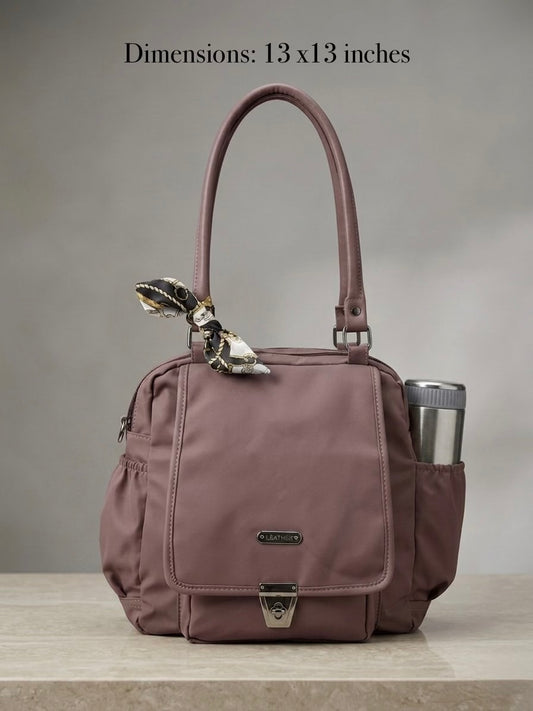 Mauve Pink Convertible Bag