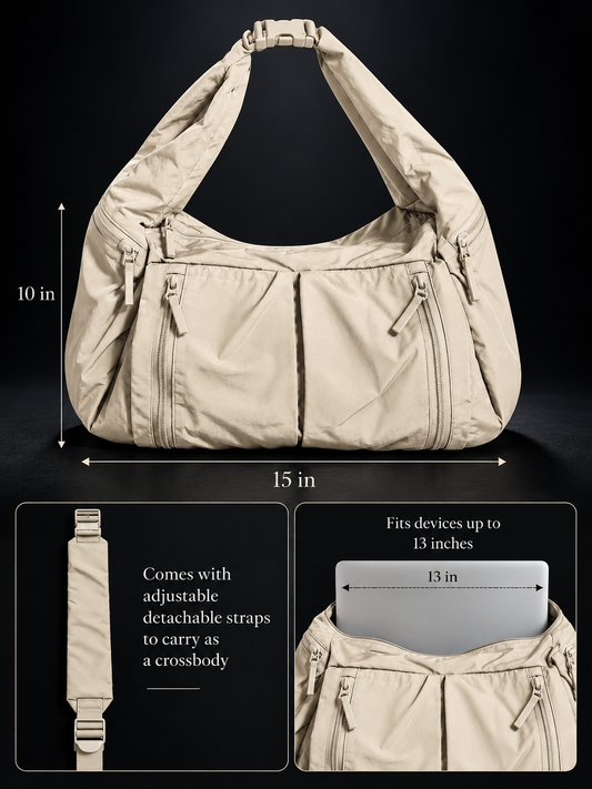 The Mila Hobo Bag(Ivory)