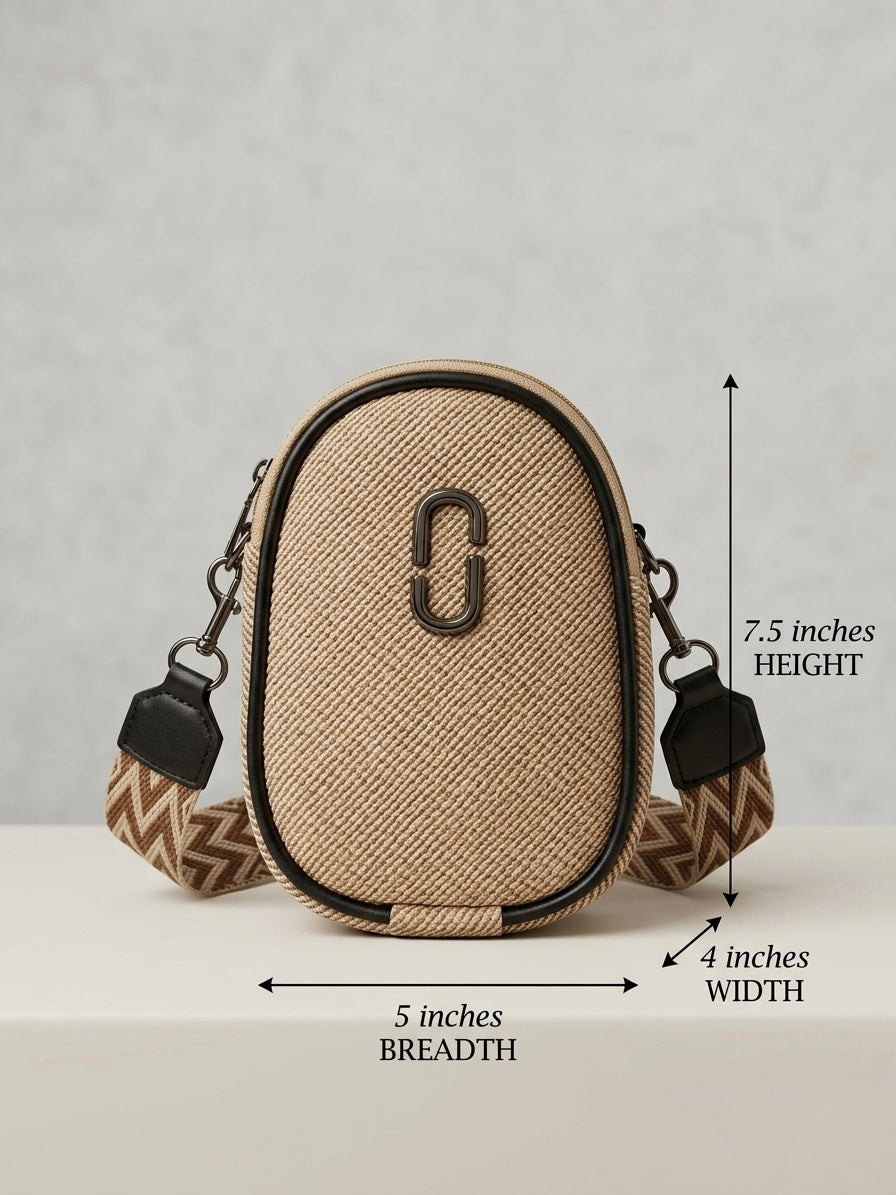 Beige crossbody bag