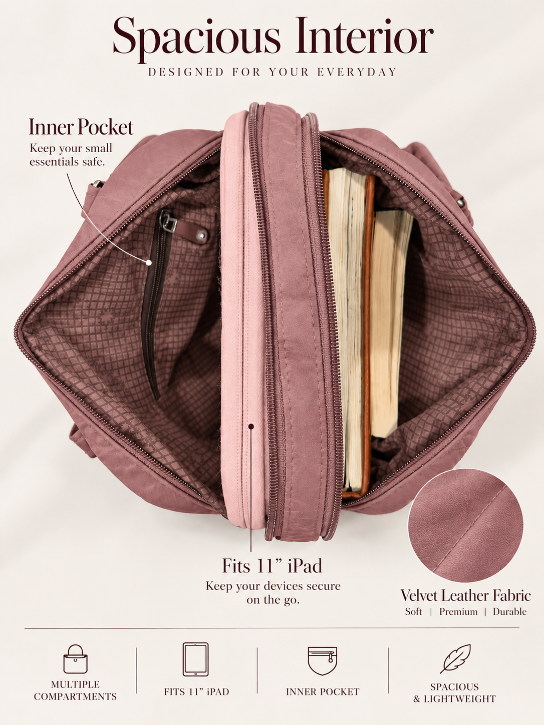 Queen Pink Convertible Bag