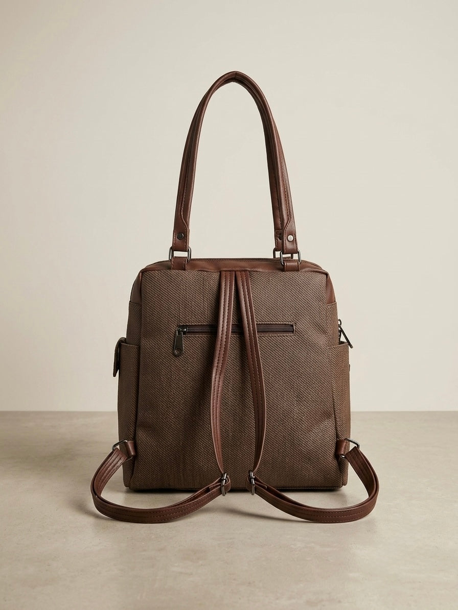 Rich Brown Convertible Bag