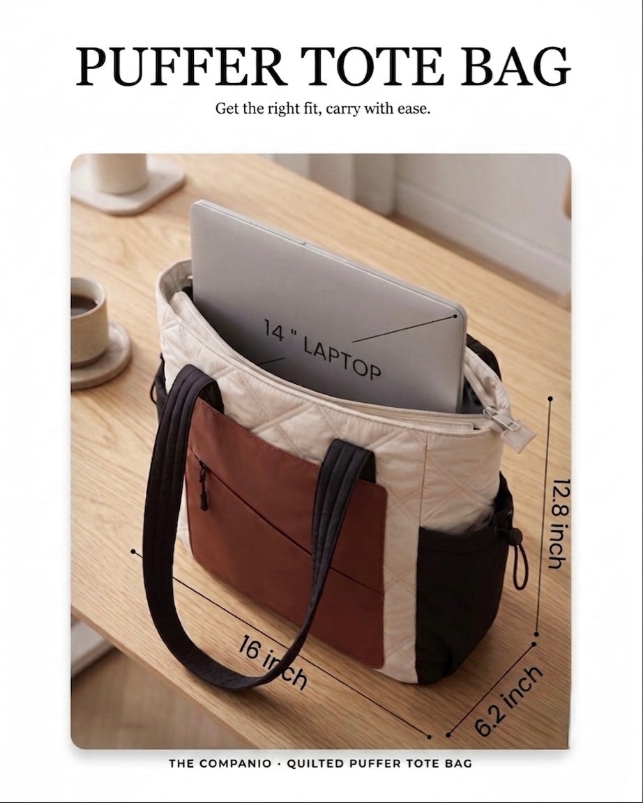 Puffer Tote 2.0(Brown)