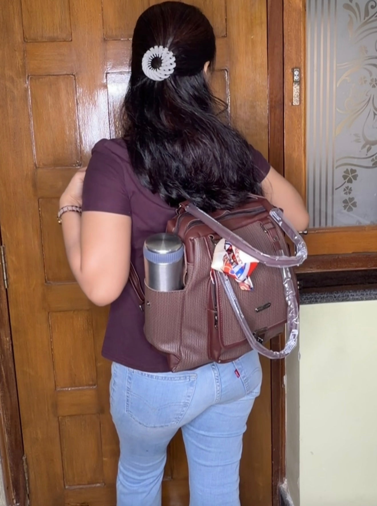 Rich Brown Convertible Bag