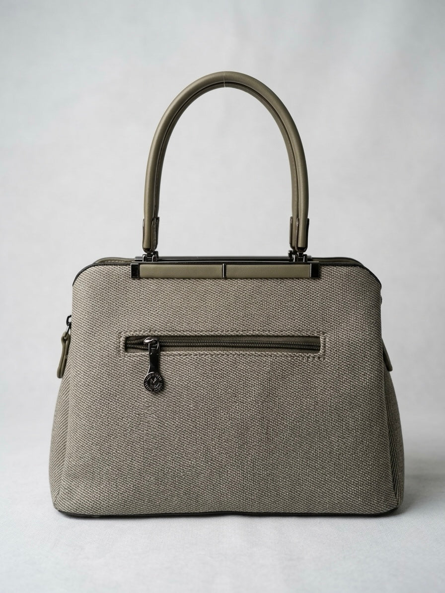Canvas convertible satchel bag