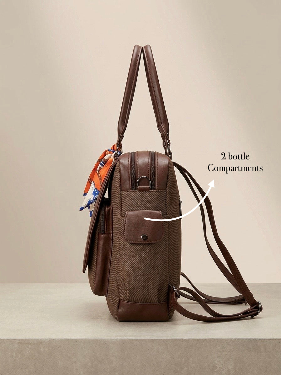 Rich Brown Convertible Bag