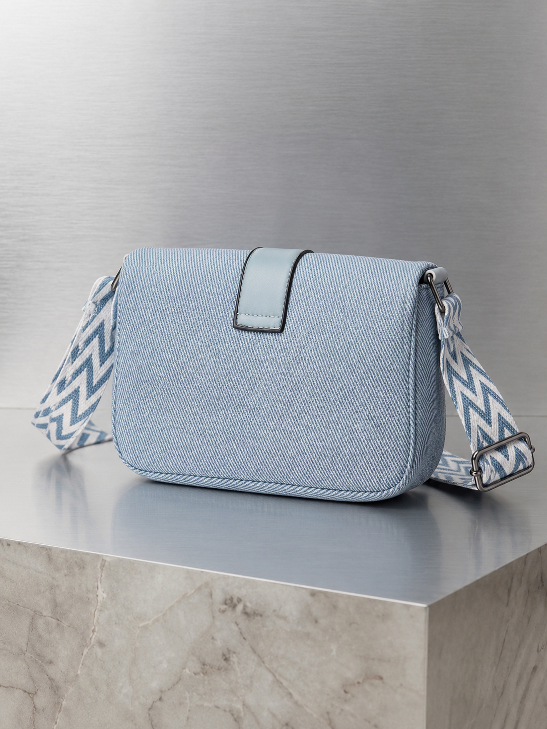 Blue crossbody bag