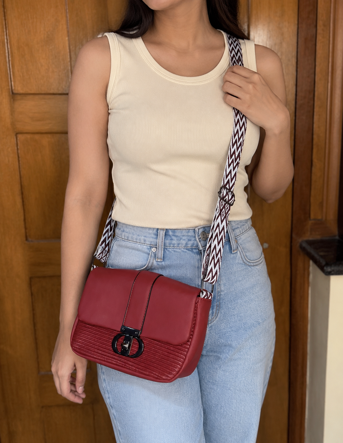 Terracotta crossbody bag