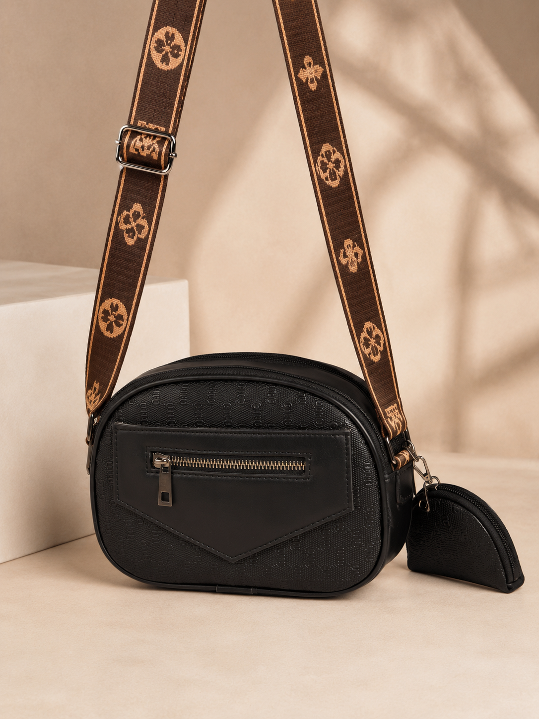 Black cross body bag