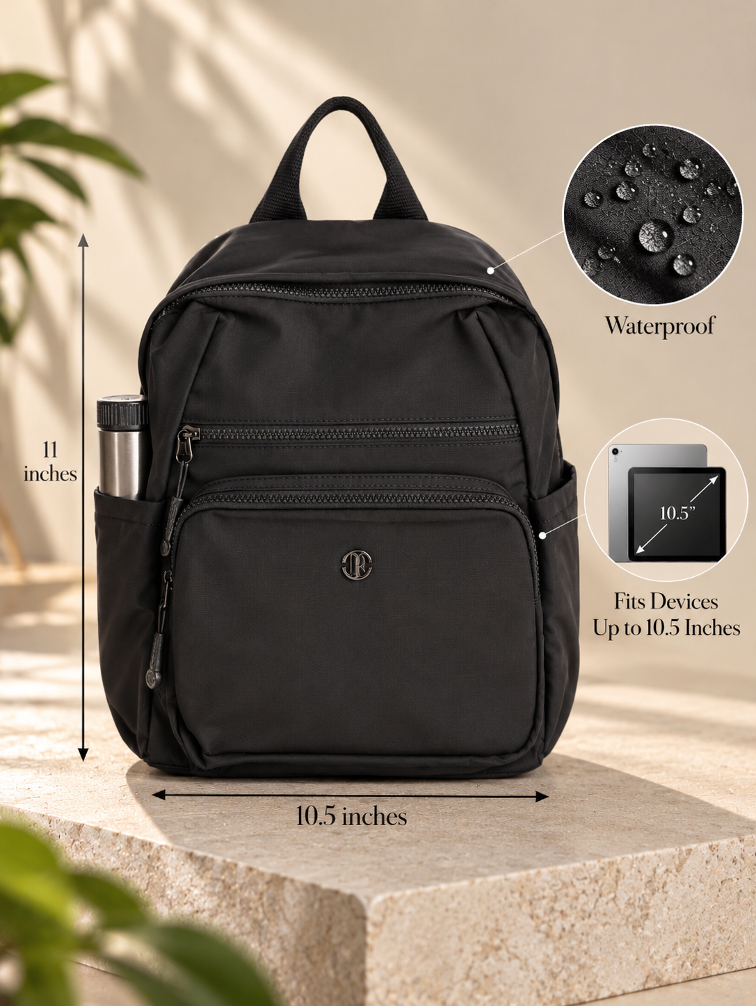 Black Mini Backpack