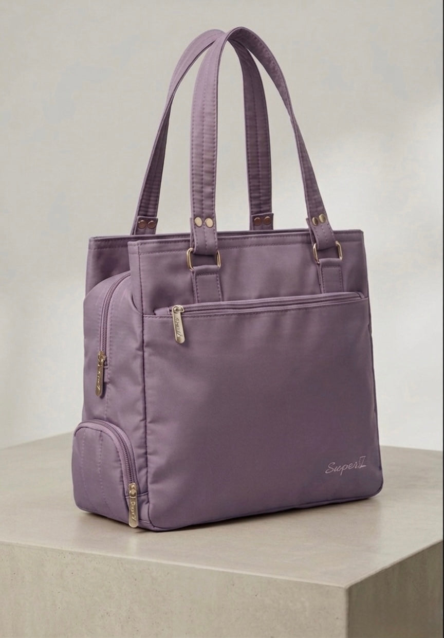 Purple cloth bag