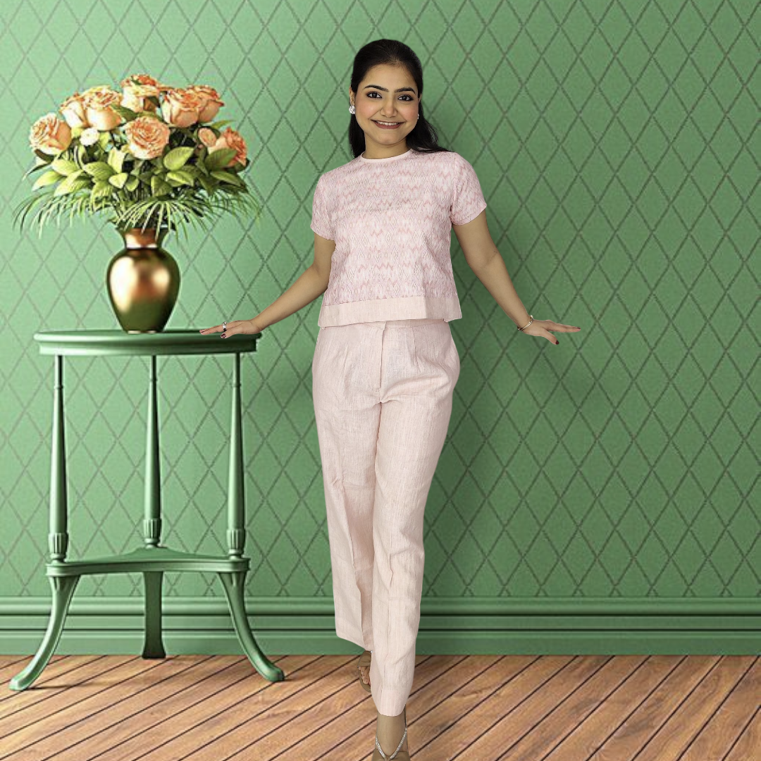 Blush Mood Pure Linen Co-ord
