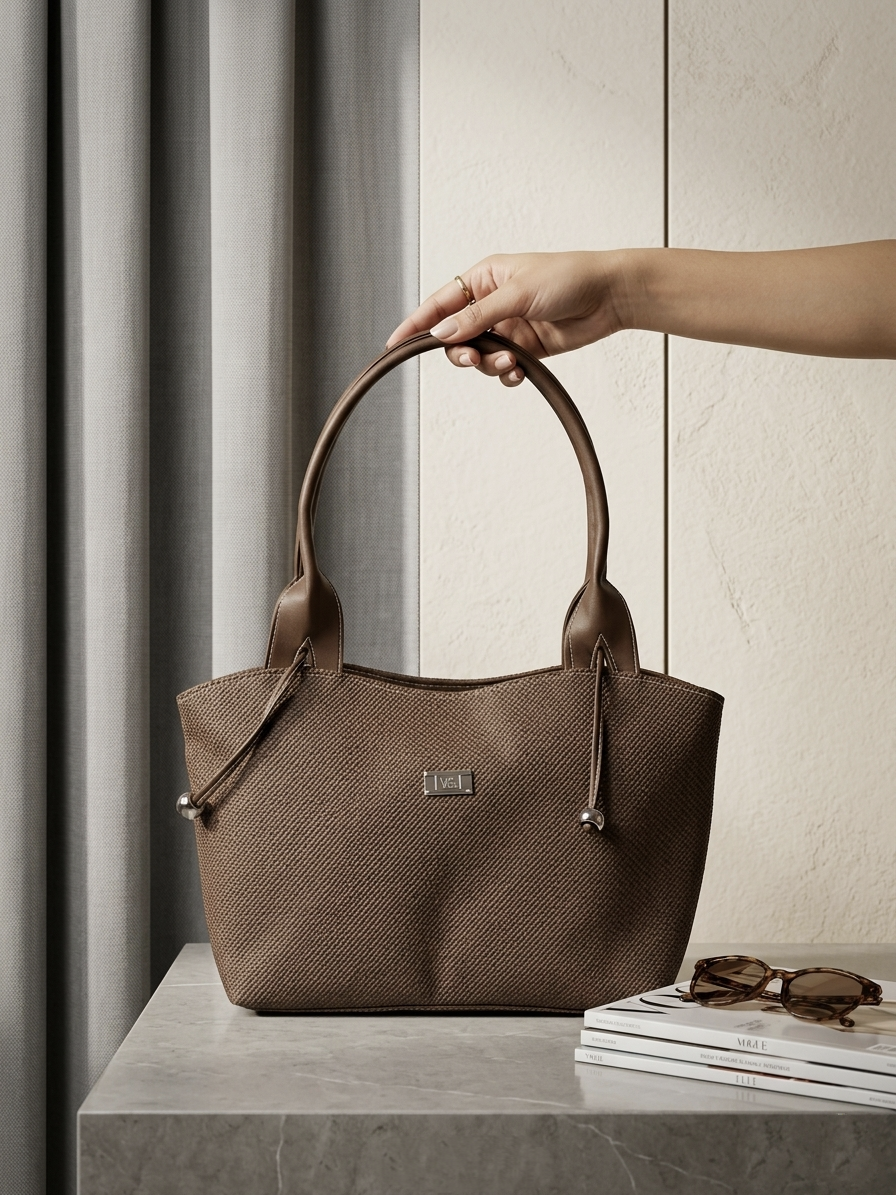 Brown shoulder bag