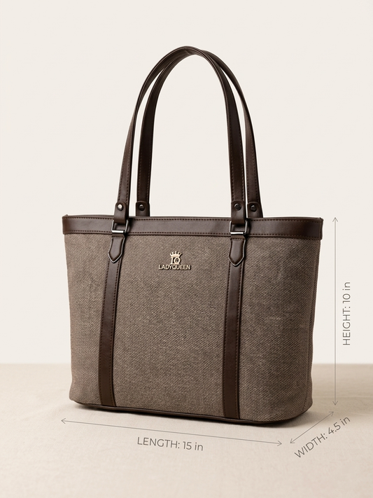 Ladyqueen Brown tote bag