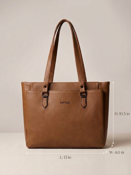 Superiz brown 2.0 tote bag