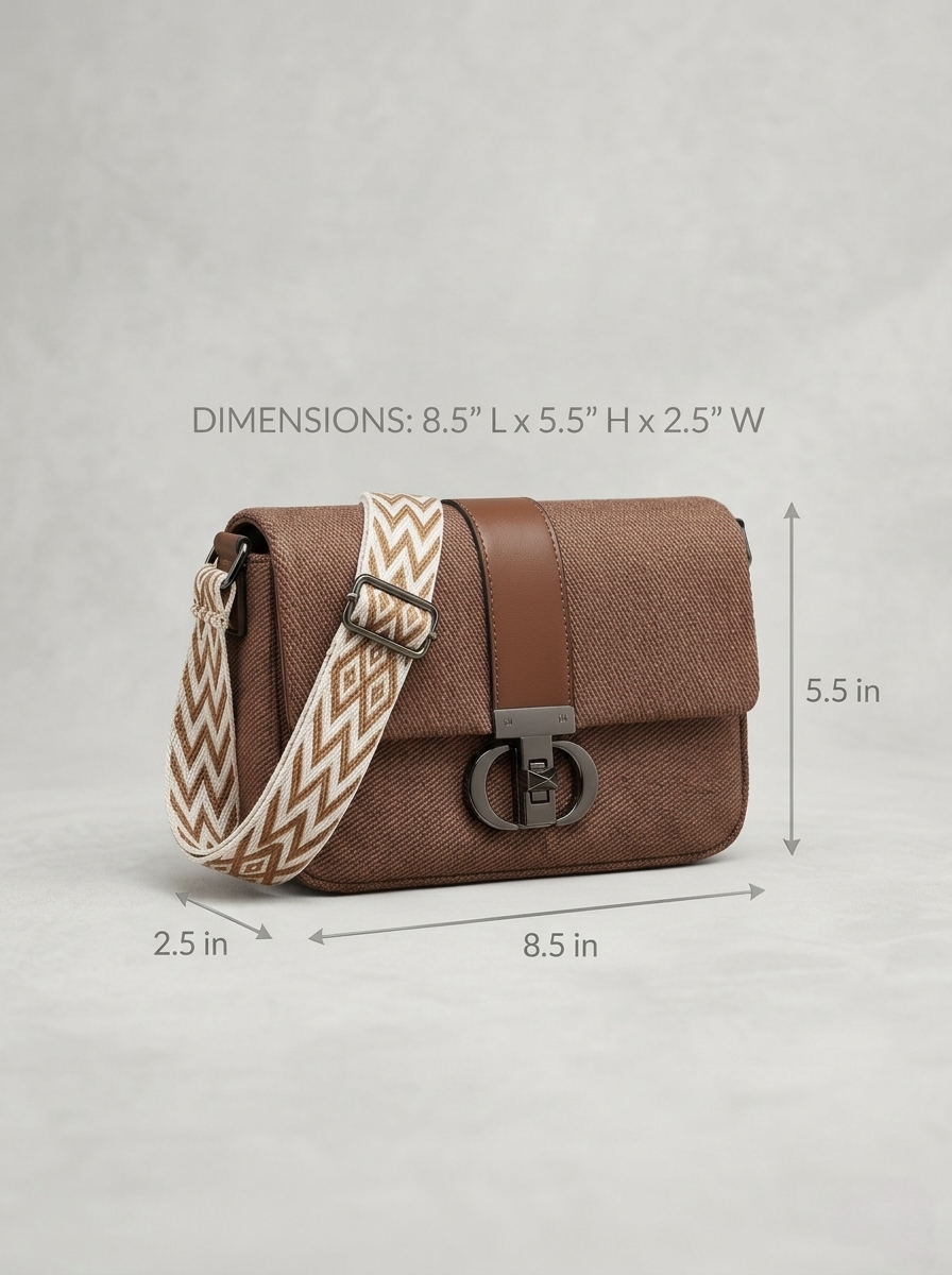 Brown crossbody bag