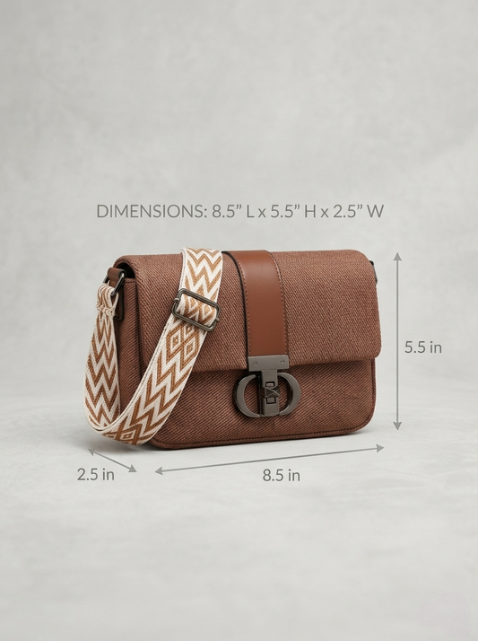Brown crossbody bag